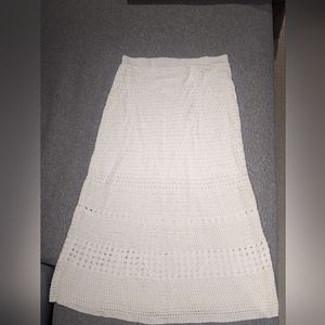 Wilfred white crochet skirt